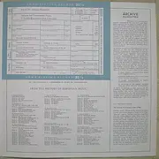 LP - Carl Philipp Emanuel Bach / Johann Friedrich Fasch / Johann Joachim Quantz - Orchestral and Chamber Music in Transition - mono, insert index sheet + booklet