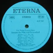 LP - Carl Philipp Emanuel Bach - Sonaten Für Flöte Und Generalbaß