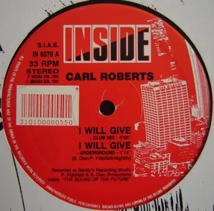 Carl Roberts - I Will Give / All The People