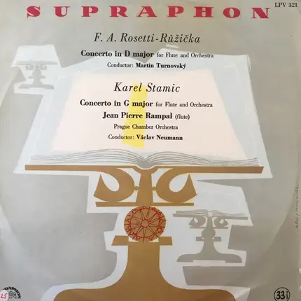 Carl Stamitz , František Antonín Rössler , Prague Chamber Orchestra , Jean-Pierre Rampal - Koncert D Dur Pro Flétnu A Orchestr, Koncert G Dur Pro Flétnu A Orchestr
