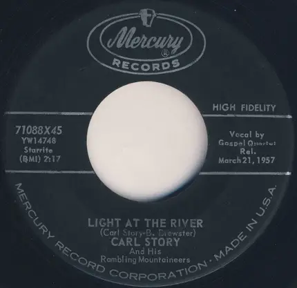 Carl Story & His Rambling Mountaineers - Light At The River / Mocking Banjo