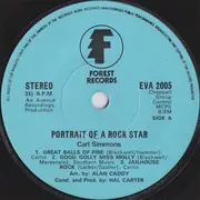 7inch Vinyl Single - Carl Simmons - Portrait Of A Rock Star