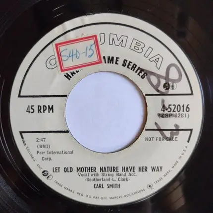 Carl Smith - Let Old Mother Nature Have Her Way