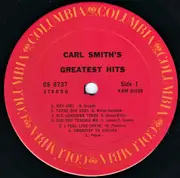 LP - Carl Smith - Carl Smith's Greatest Hits