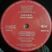 LP - Carla Bley - Heavy Heart