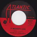 7inch Vinyl Single - Carla Thomas - A Woman's Love / Don't Let The Light Leave