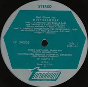 LP - Dittersdorf - Concerto For Double-Bass In E Major / ... (Hörtnagel, Lemmen)