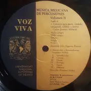 LP - Carlos Jiménez Mabarak / Francisco Núñez / Alicia Urreta / José Pomar - Orquesta De Percusiones De - Música Mexicana De Percusiones Volumen II - Gatefold