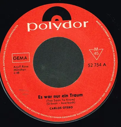 Carlos Otero - Es War Nur Ein Traum