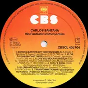 LP - Carlos Santana - His Fantastic Instrumentals - Club Edition
