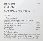 10'' - Carl Maria Von Weber - Carl Maria Von Weber In 3 Folgen · Band II - still sealed. + booklet