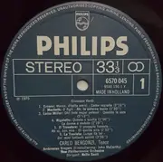 LP - Carlo Bergonzi - Verdi