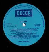 LP - Carlo Bergonzi - Sings Famous Tenor Arias from Aida Il Trovatore La Boheme Tosca La Traviata La Gioconda Manon Lescaut Un Ballo in Maschera Luisa Miller La Forza del Destino