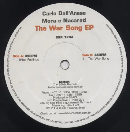 Carlo Dall'Anese & Mora E Naccarati - The War Song
