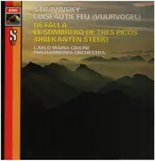 LP - Carlo Maria Giulini , Philharmonia Orchestra - Stravinsky :L'oiseau de feu (Vuurvogel) / De Falla : El sombrero de tres picos (Driekanten steek)