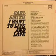 LP - Carl Smith - I Want To Live And Love