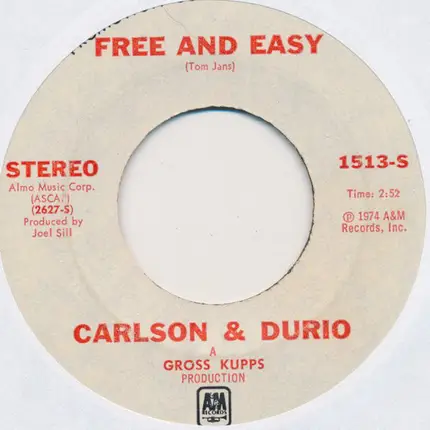 Carlson & Durio - Free And Easy