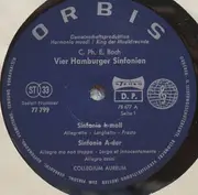 LP - C. Ph. E. Bach - C. Ph. E. Bach • Vier Hamburger Sinfonien