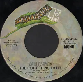 Carly Simon - The Right Thing To Do
