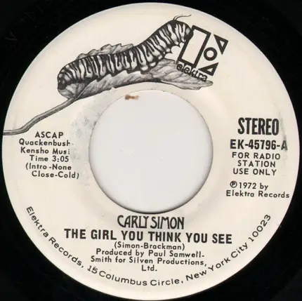 Carly Simon - The Girl You Think You See