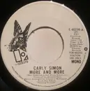 7inch Vinyl Single - Carly Simon - More And More
