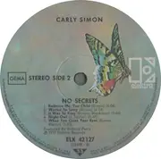 LP - Carly Simon - No Secrets