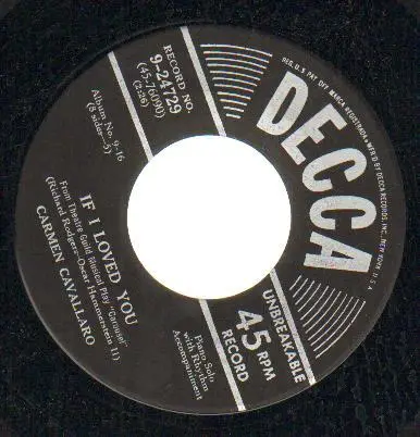 Carmen Cavallaro - If I loved you / June is bustin' out all over