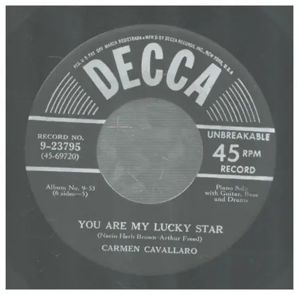 Carmen Cavallaro - You Are My Lucky Star / You're A Sweet Little Headache