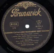 10'' - Carmen Cavallaro - Carmen Cavallaro Remembers Eddy Duchin - Mono