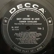 LP - Carmen Cavallaro - 12 Easy Lessons In Love