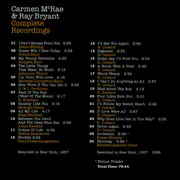 CD - Carmen McRae & Ray Bryant - After Glow + Mad About The Man / Complete Recordings