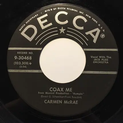 Carmen McRae - Coax Me
