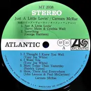 LP - Carmen McRae - Just A Little Lovin' - Gatefold