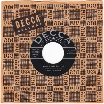 Carmen McRae - Love Is Here To Stay / This Will Make You Laugh