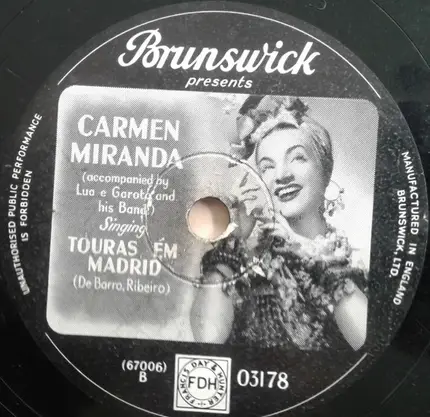 Carmen Miranda - South American Way / Touras Ém Madrid