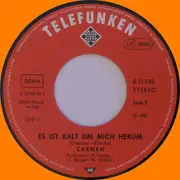 7inch Vinyl Single - Carmen - Es Ist Kalt