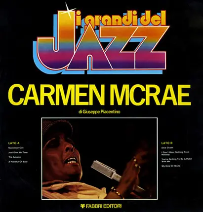 Carmen McRae - I Grandi Del Jazz (November Girl)