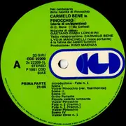 Double LP - Carmelo Bene - Pinocchio (Storia Di Un Burattino Da Collodi)