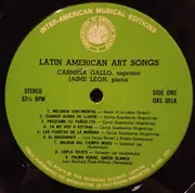 LP - Carmiña Gallo , Jaime Leon - Nostalgia And Fantasy: Latin American Art Songs