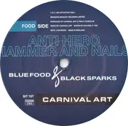 12inch Vinyl Single - Carnival Art - Blue Food & Black Sparks