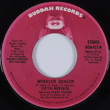 Carol Townes And Fifth Avenue , Featuring Carol Lynn Townes - Wheeler Dealer