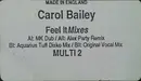 12inch Vinyl Single - Carol Bailey - Feel It