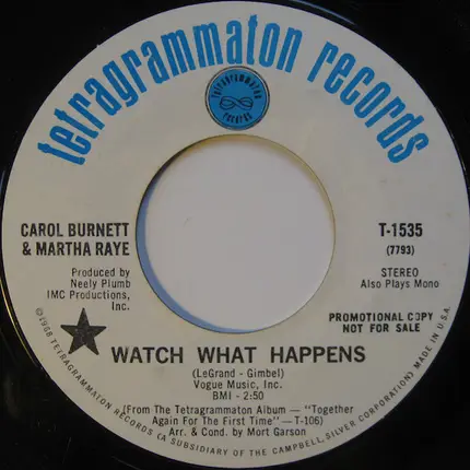 Carol Burnett / Martha Raye - Watch What Happens