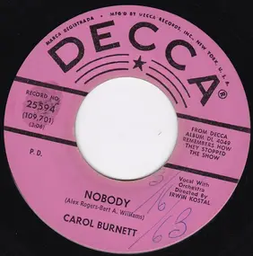 Carol Burnett - Nobody / Sweet Georgia Brown