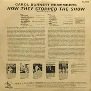 LP - Carol Burnett - Carol Burnett Remembers How They Stopped The Show