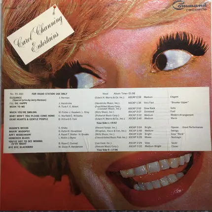 Carol Channing - Carol Channing Entertains