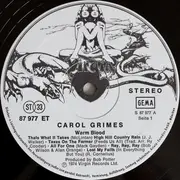 LP - Carol Grimes - Warm Blood