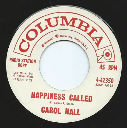 Carol Hall - Bounce Back