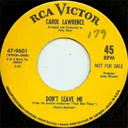 Carol Lawrence - Don't Leave Me