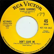 Carol Lawrence - Don't Leave Me